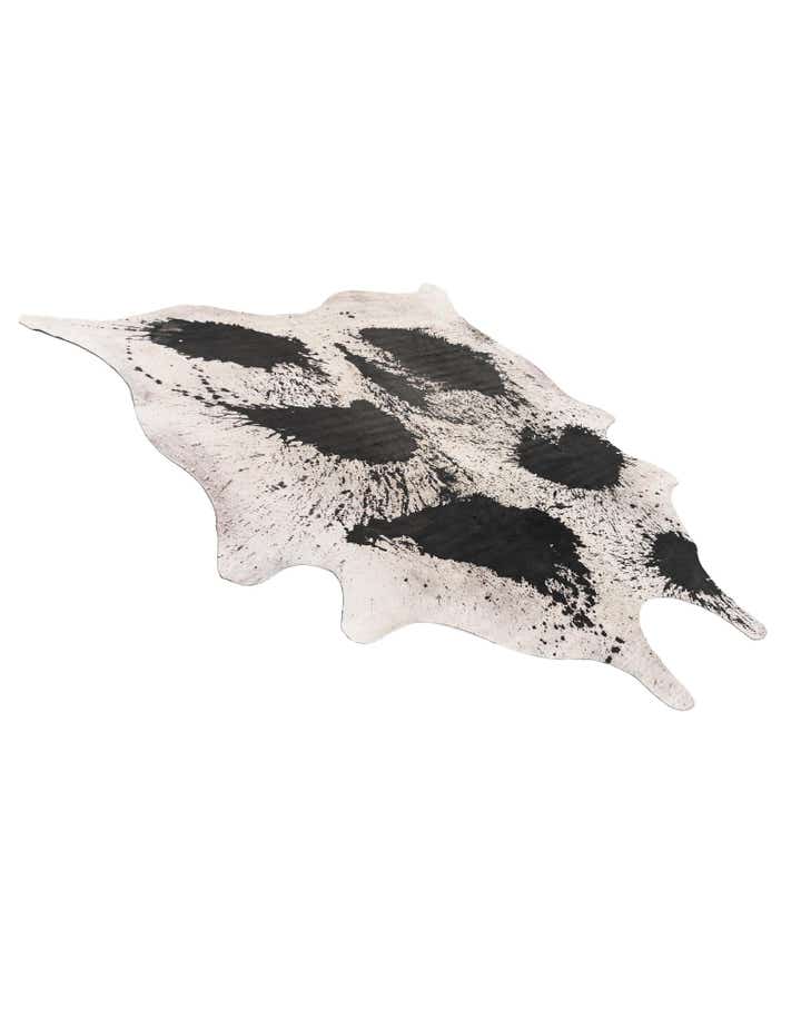 7' 4 x 8' Cowhide Leather Rug