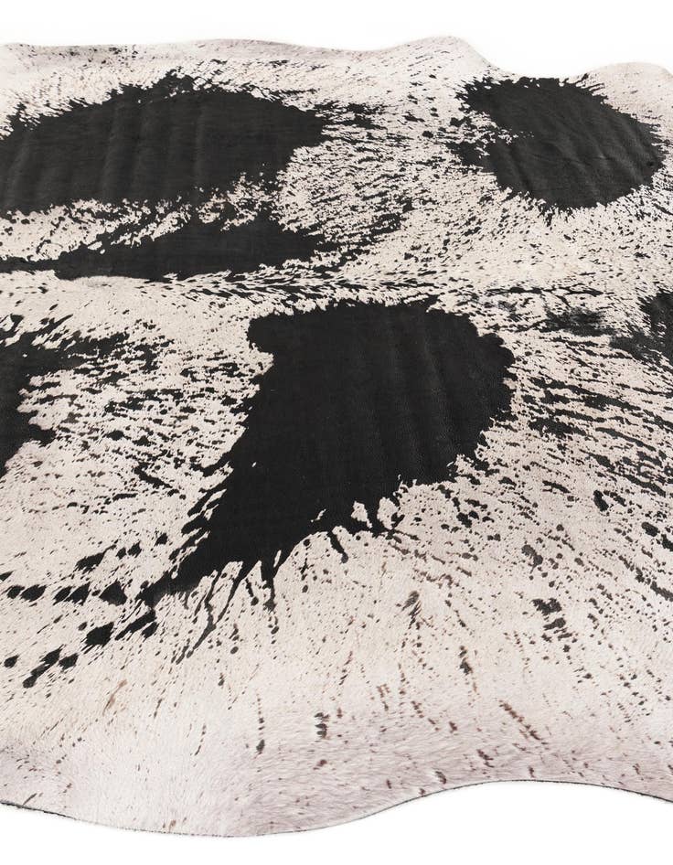 Detail image of 7' 4 x 8' Cowhide Leather Rug