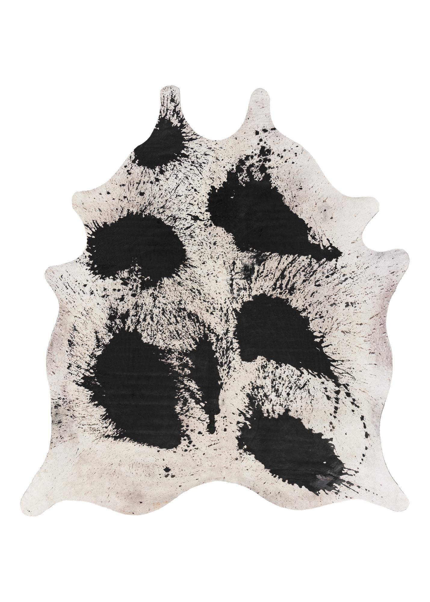7' 4 x 8' Cowhide Leather Rug