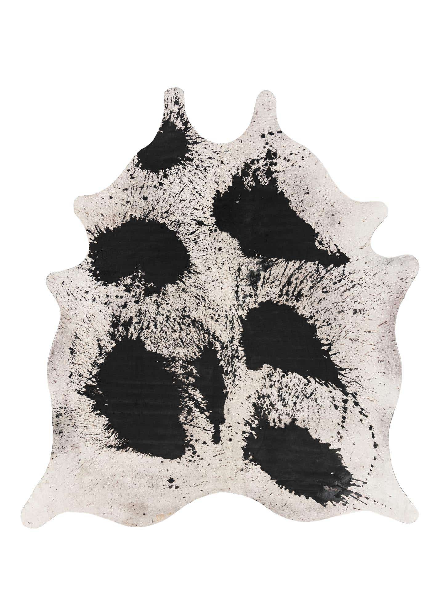 7' 4 x 8' Cowhide Leather Rug