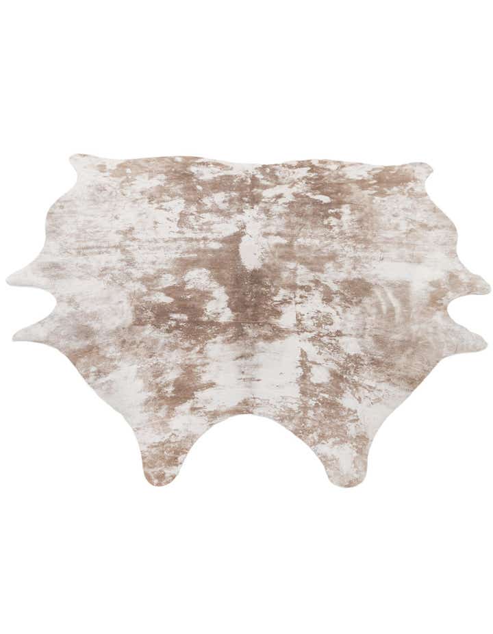 5' 2 x 5' 10 Cowhide Leather Rug