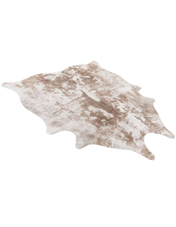 5' 2 x 5' 10 Cowhide Leather Rug