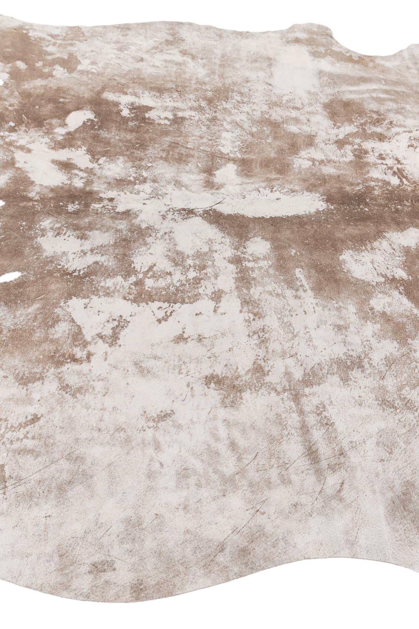 5' 2 x 5' 10 Cowhide Leather Rug