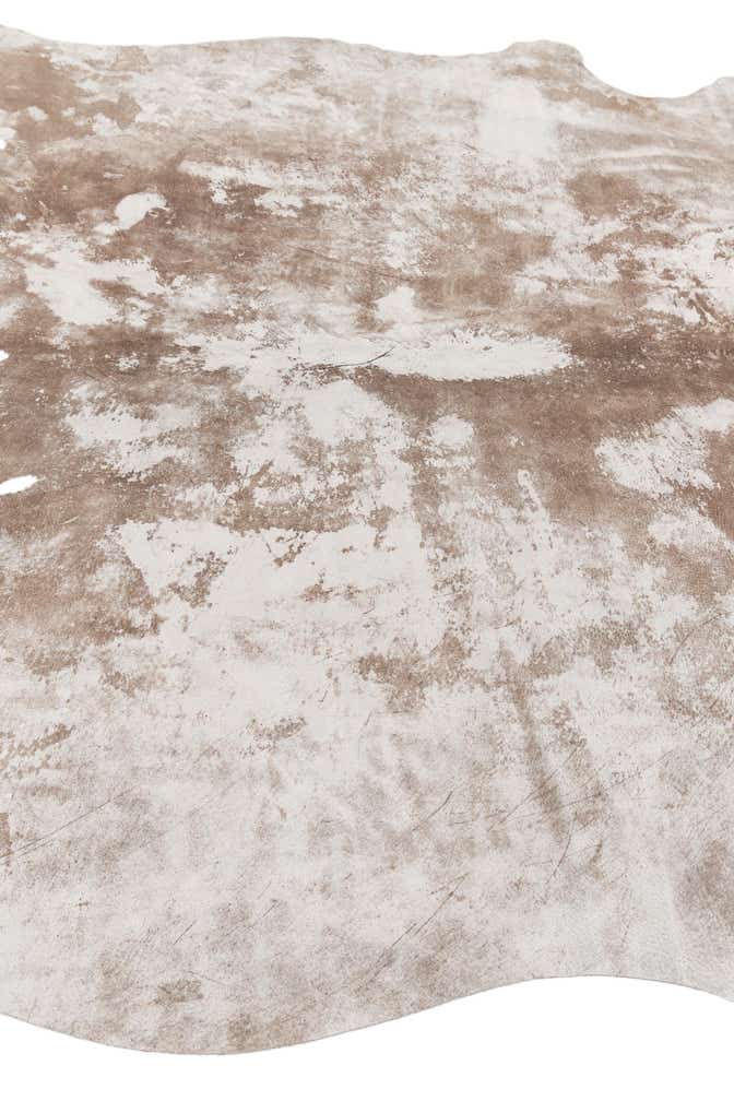 5' 2 x 5' 10 Cowhide Leather Rug