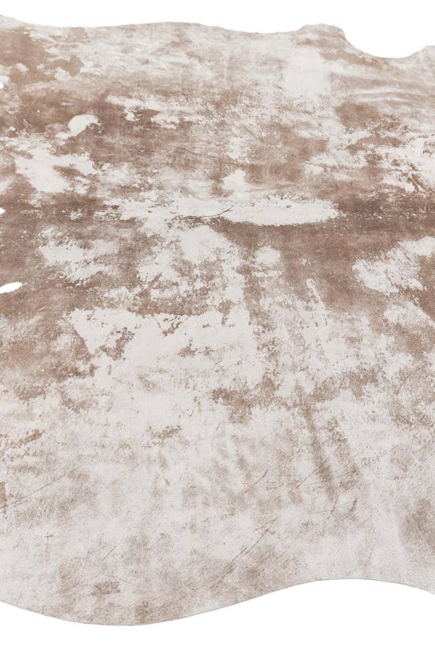 Detail image of 5' 2 x 5' 10 Cowhide Leather Rug