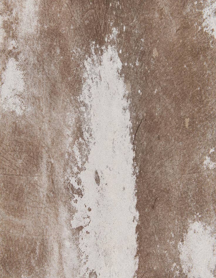 Detail image of 5' 2 x 5' 10 Cowhide Leather Rug