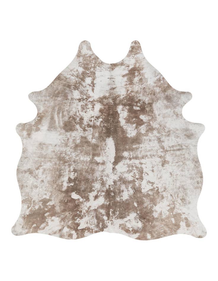 Detail image of 5' 2 x 5' 10 Cowhide Leather Rug