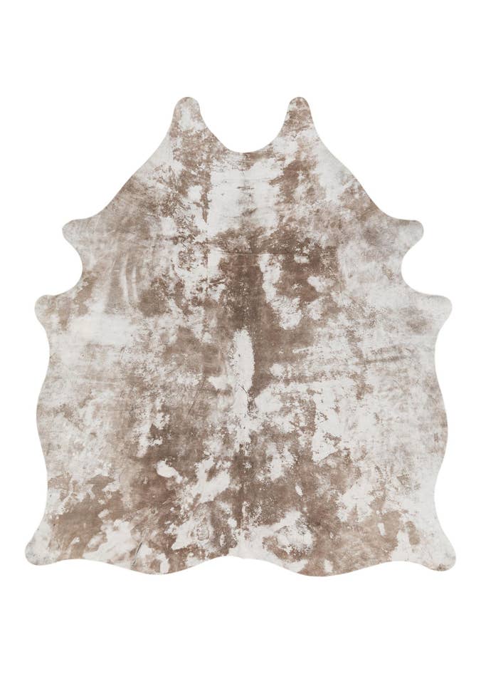 Detail image of 5' 2 x 5' 10 Cowhide Leather Rug