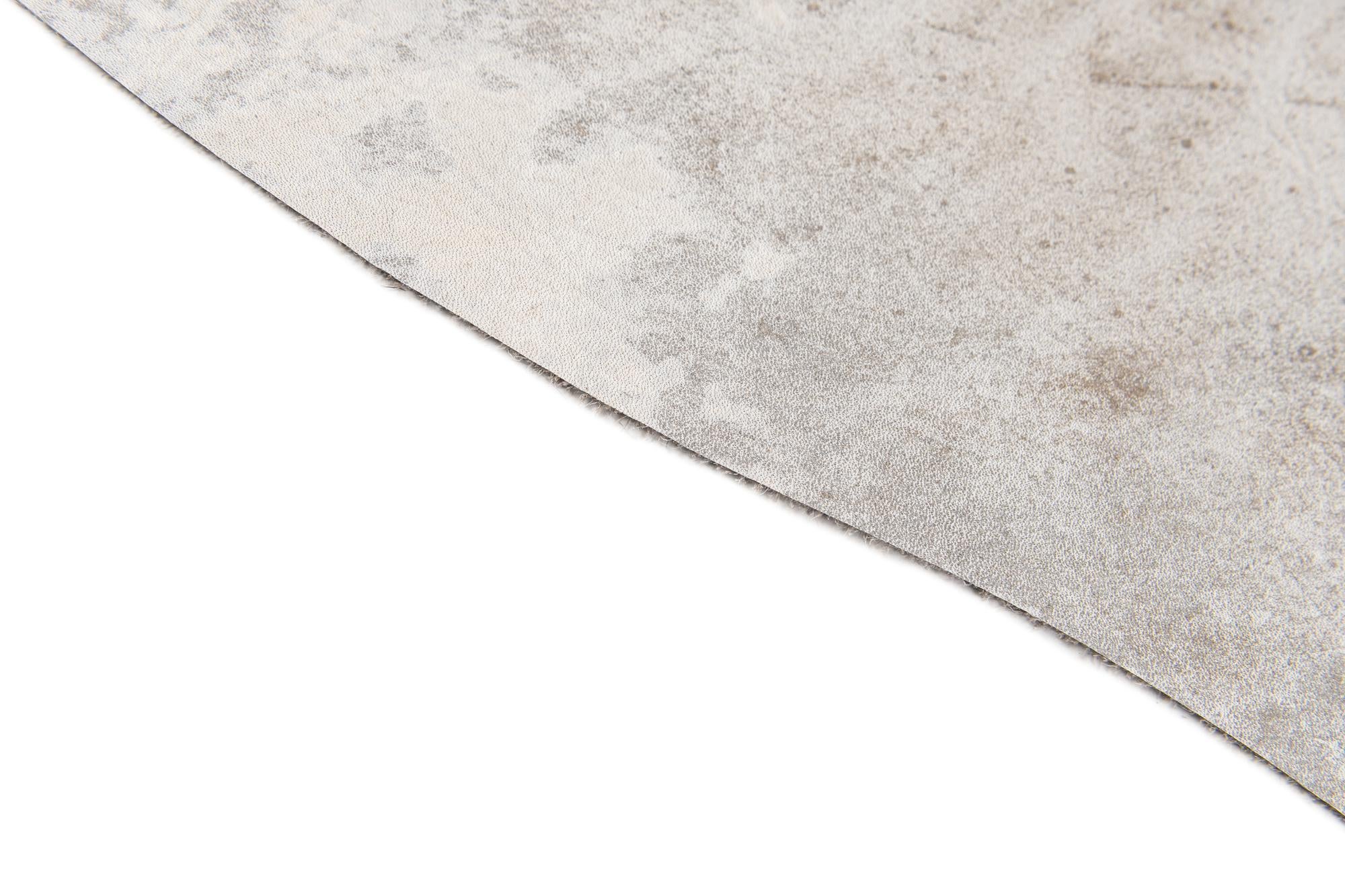 5' 9 x 6' 3 Cowhide Leather Rug