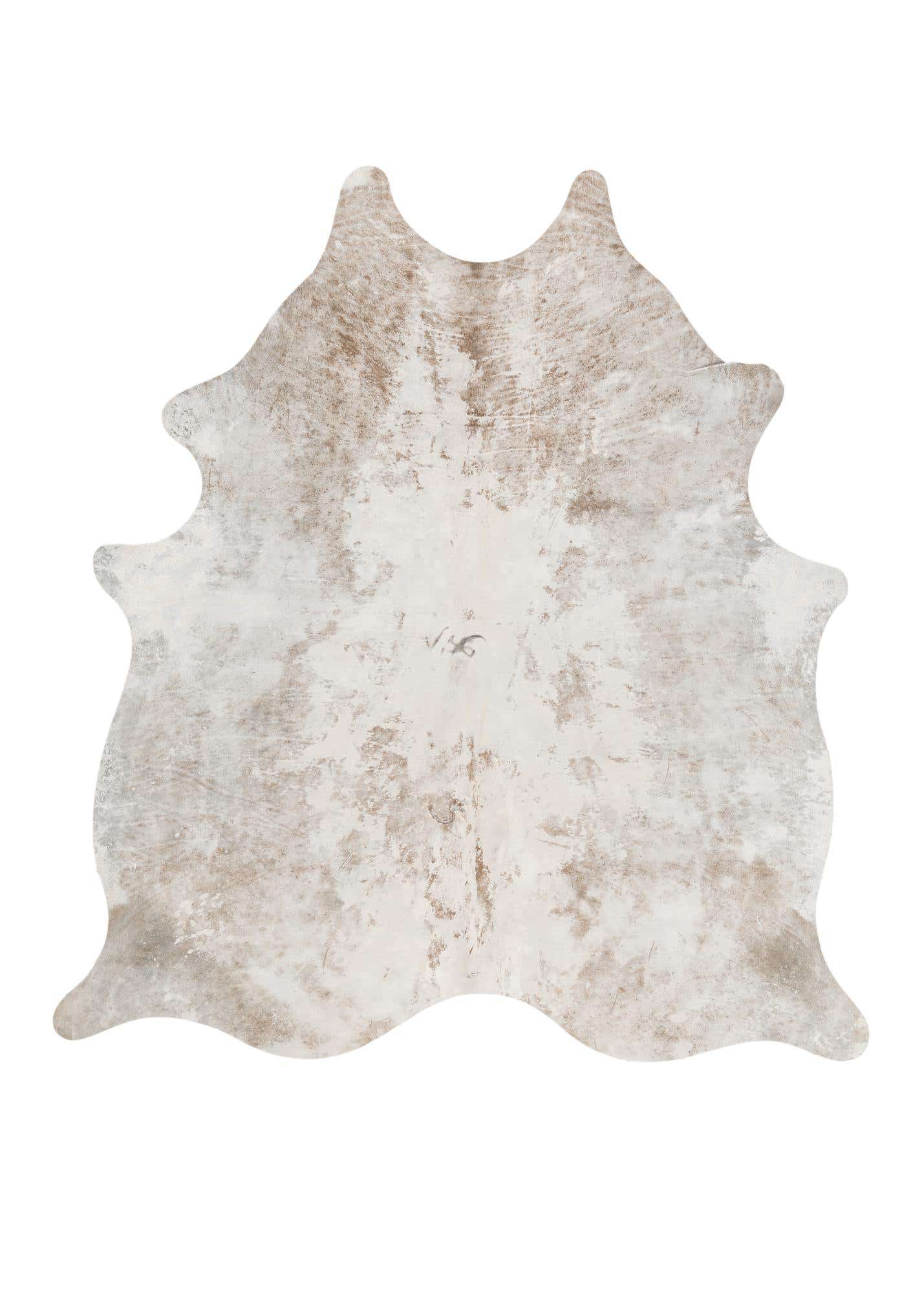 5' 9 x 6' 3 Cowhide Leather Rug
