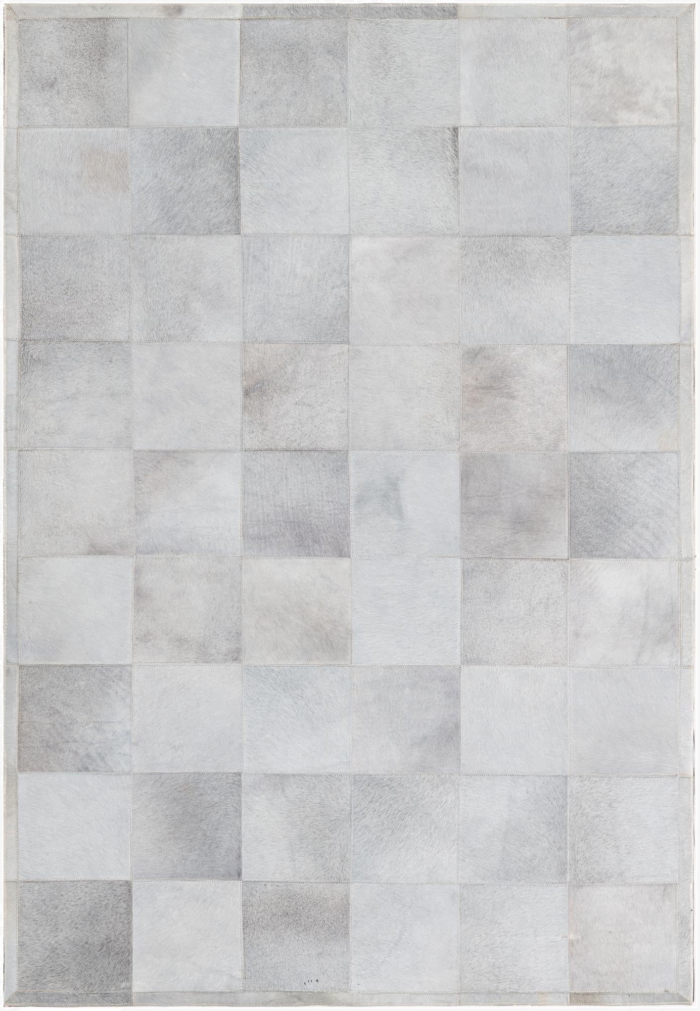 4' 1 x 6' Cowhide Leather Rug