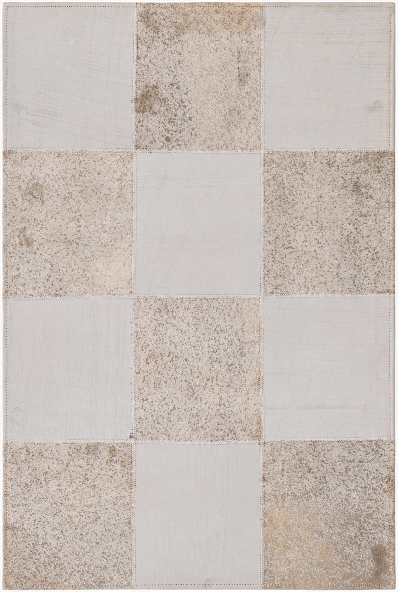 2' 1 x 3' 1 Cowhide Leather Rug