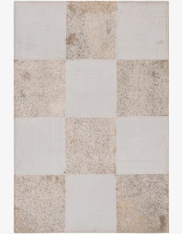 2' 1 x 3' 1 Cowhide Leather Rug