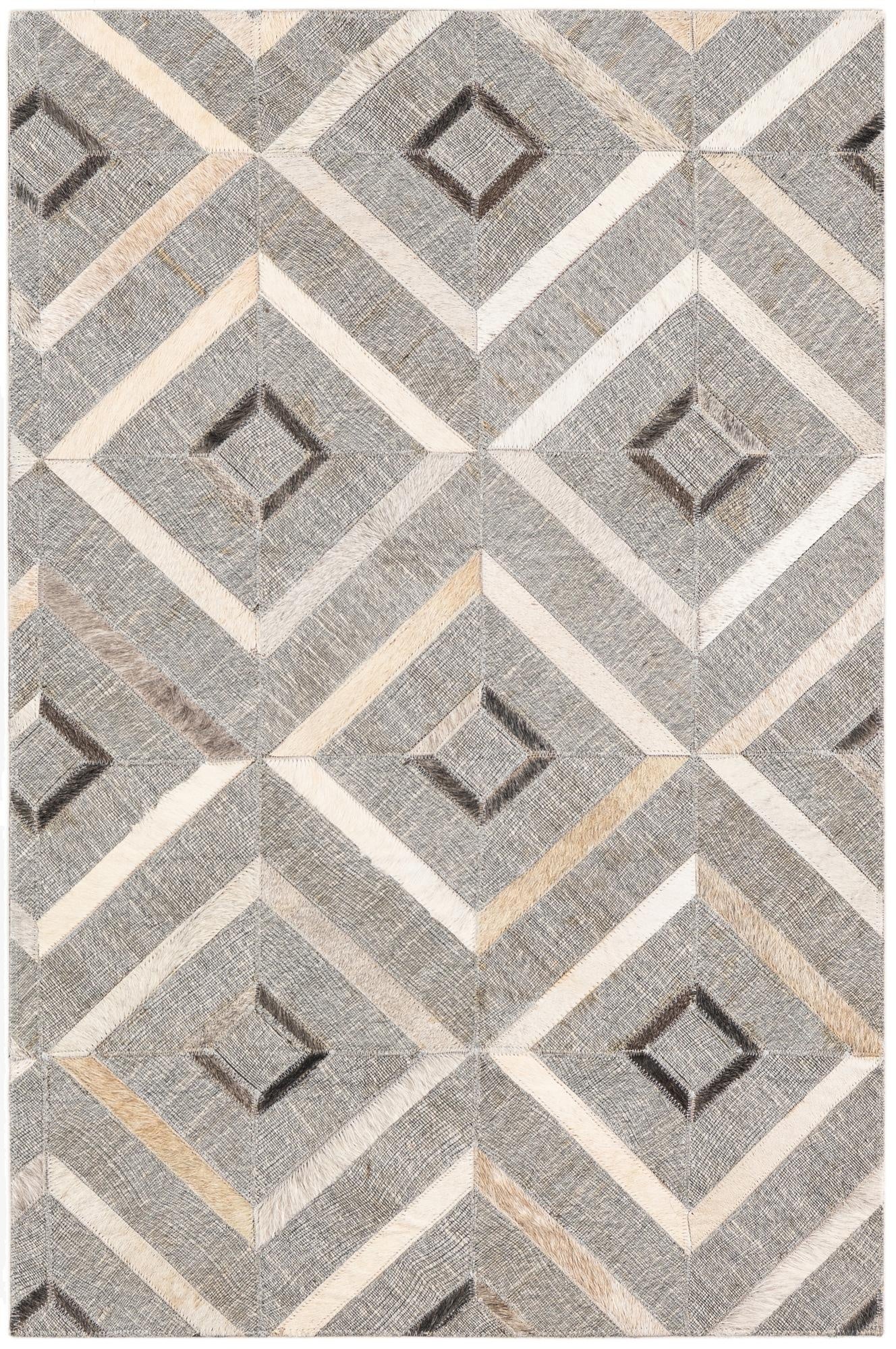 2' x 3' Cowhide Leather Rug