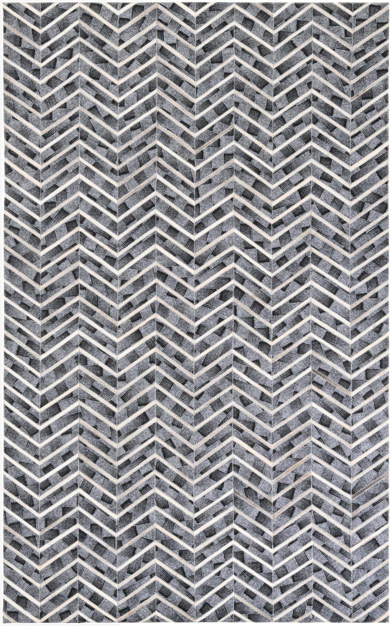 5' x 8' Cowhide Leather Rug