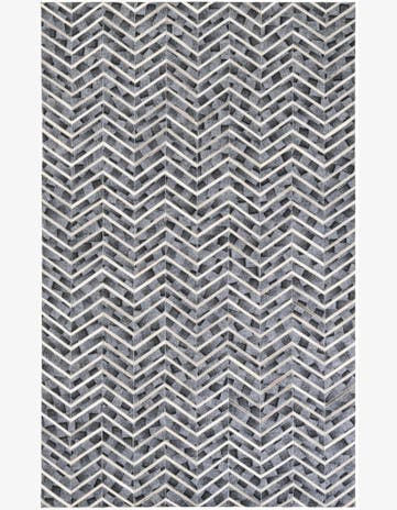 5' x 8' Cowhide Leather Rug