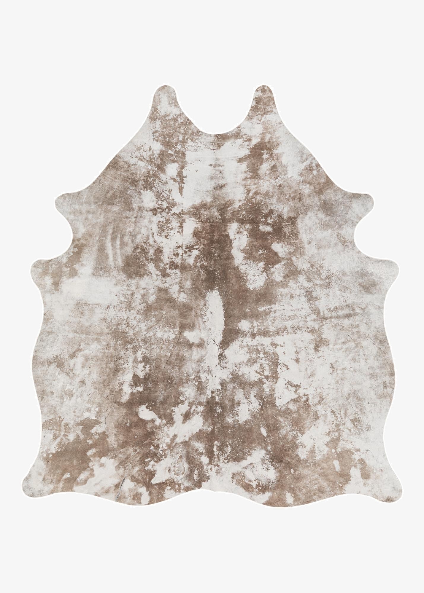 5' 2 x 5' 10 Cowhide Leather Rug