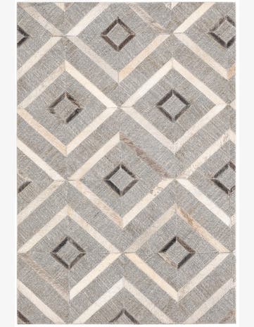 2' x 3' Cowhide Leather Rug
