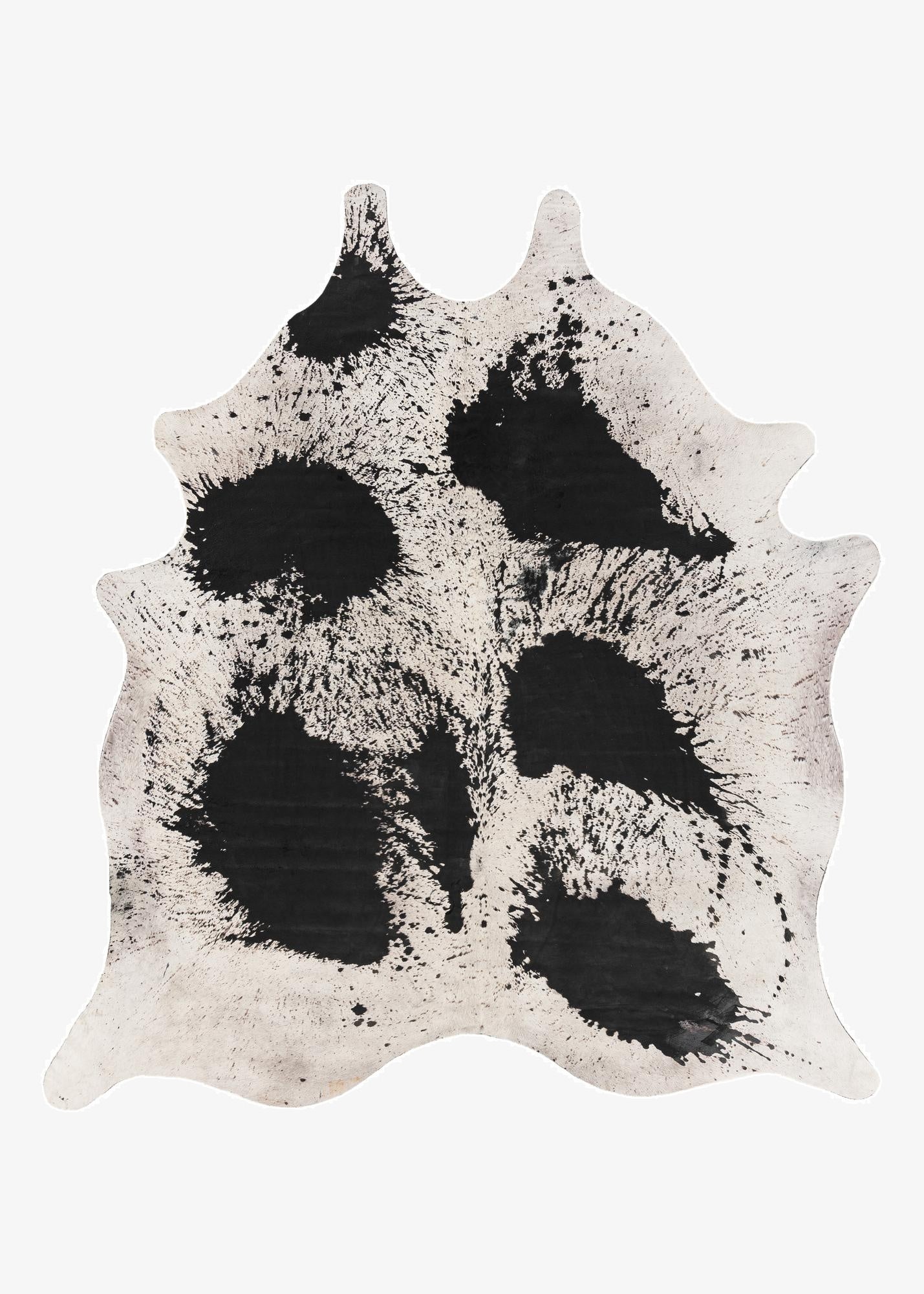 7' 4 x 8' Cowhide Leather Rug