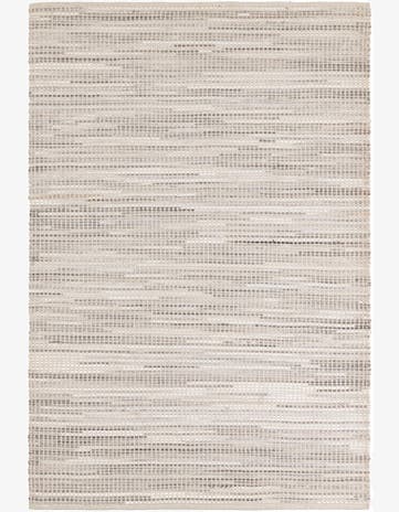 4' 2 x 6' 1 Cowhide Leather Rug