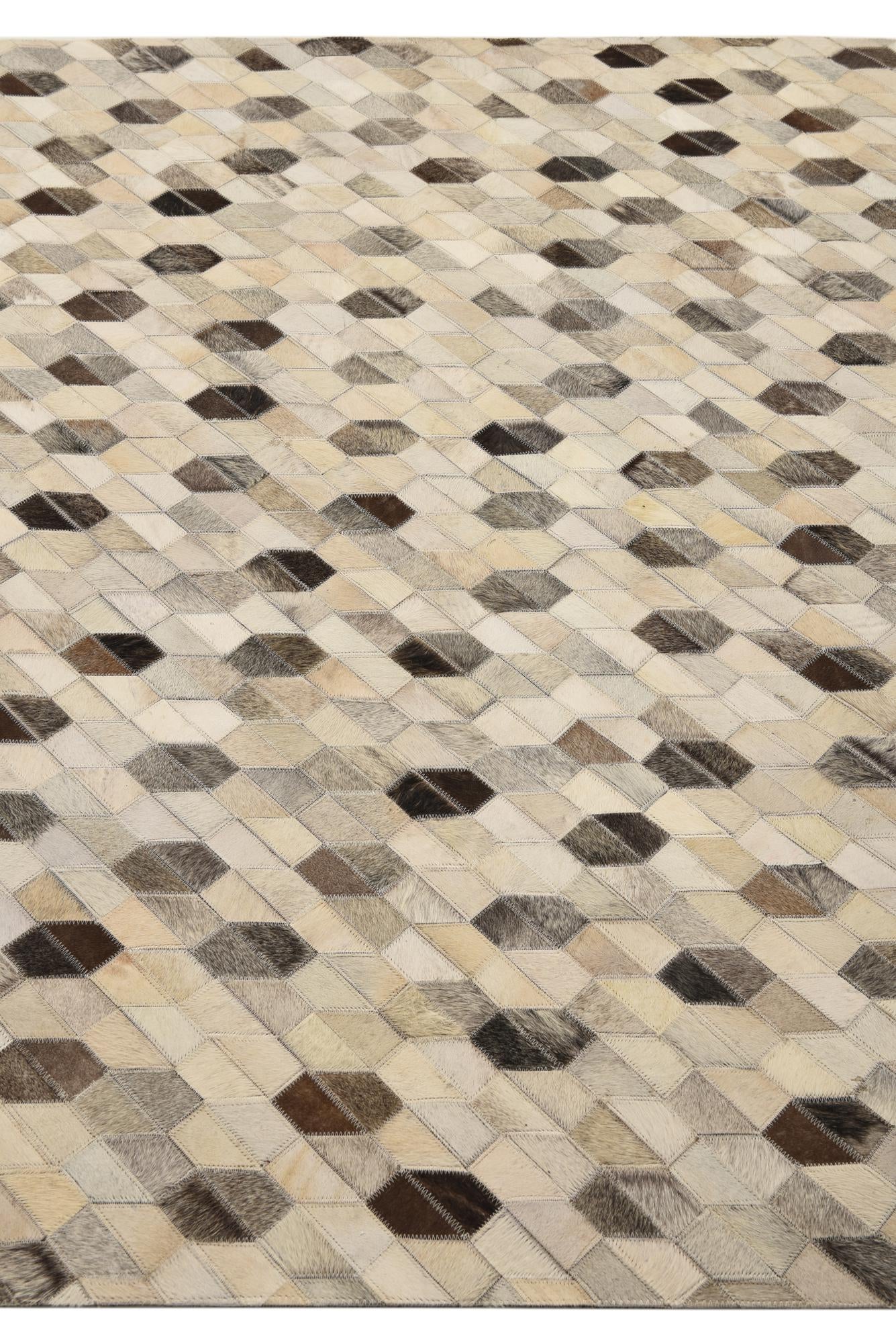 5' 2 x 7' 5 Cowhide Rug