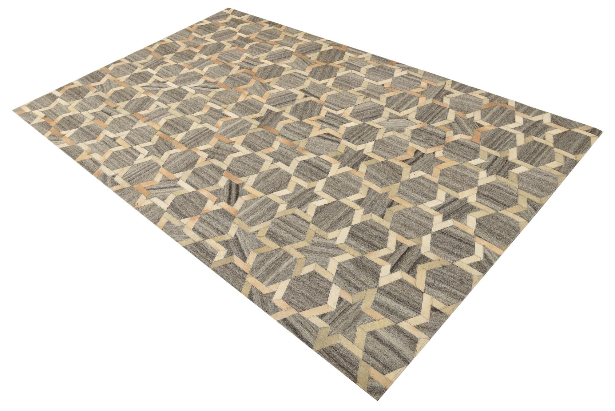 5' x 7' 10 Cowhide Rug