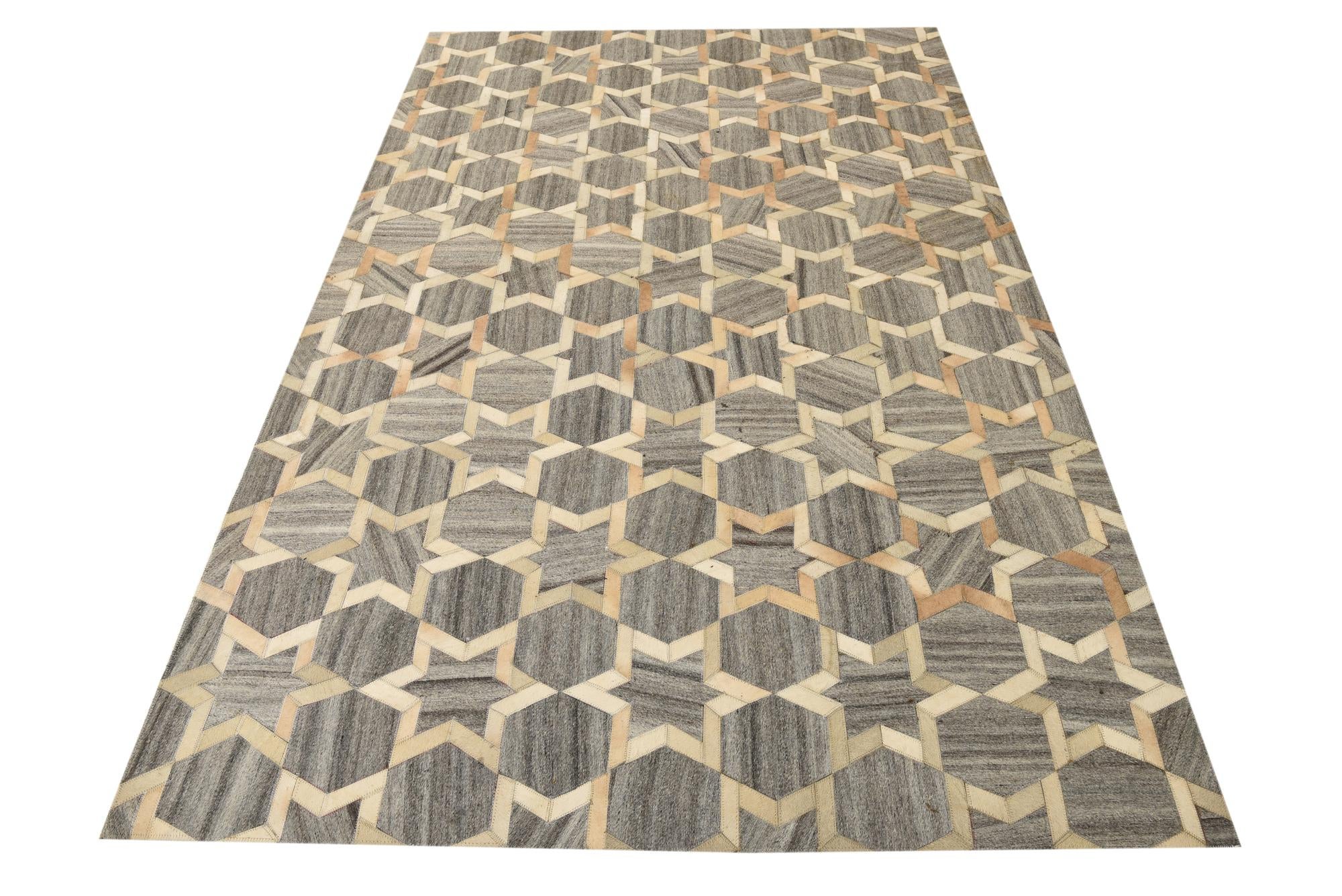 5' x 7' 10 Cowhide Rug