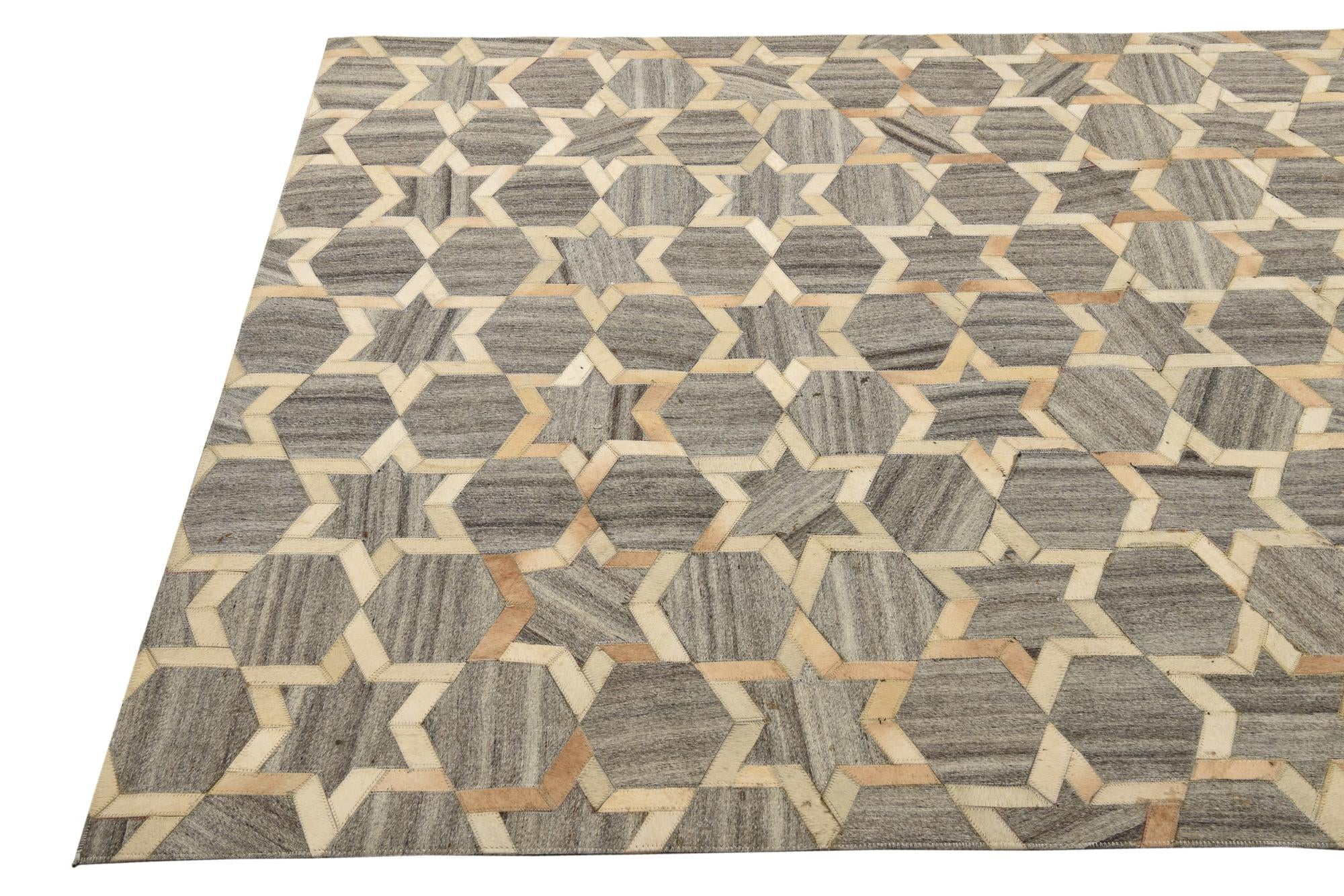 5' x 7' 10 Cowhide Rug
