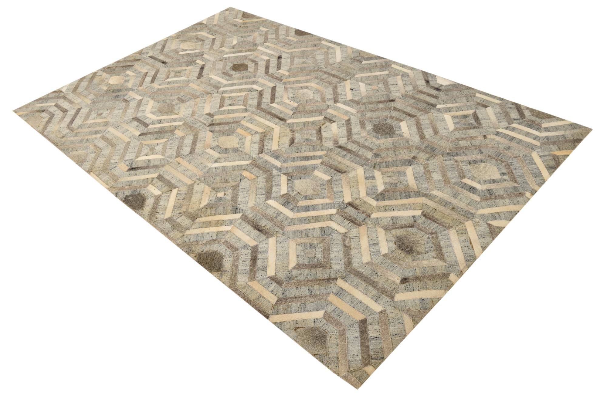 5' 1 x 8' Cowhide Rug