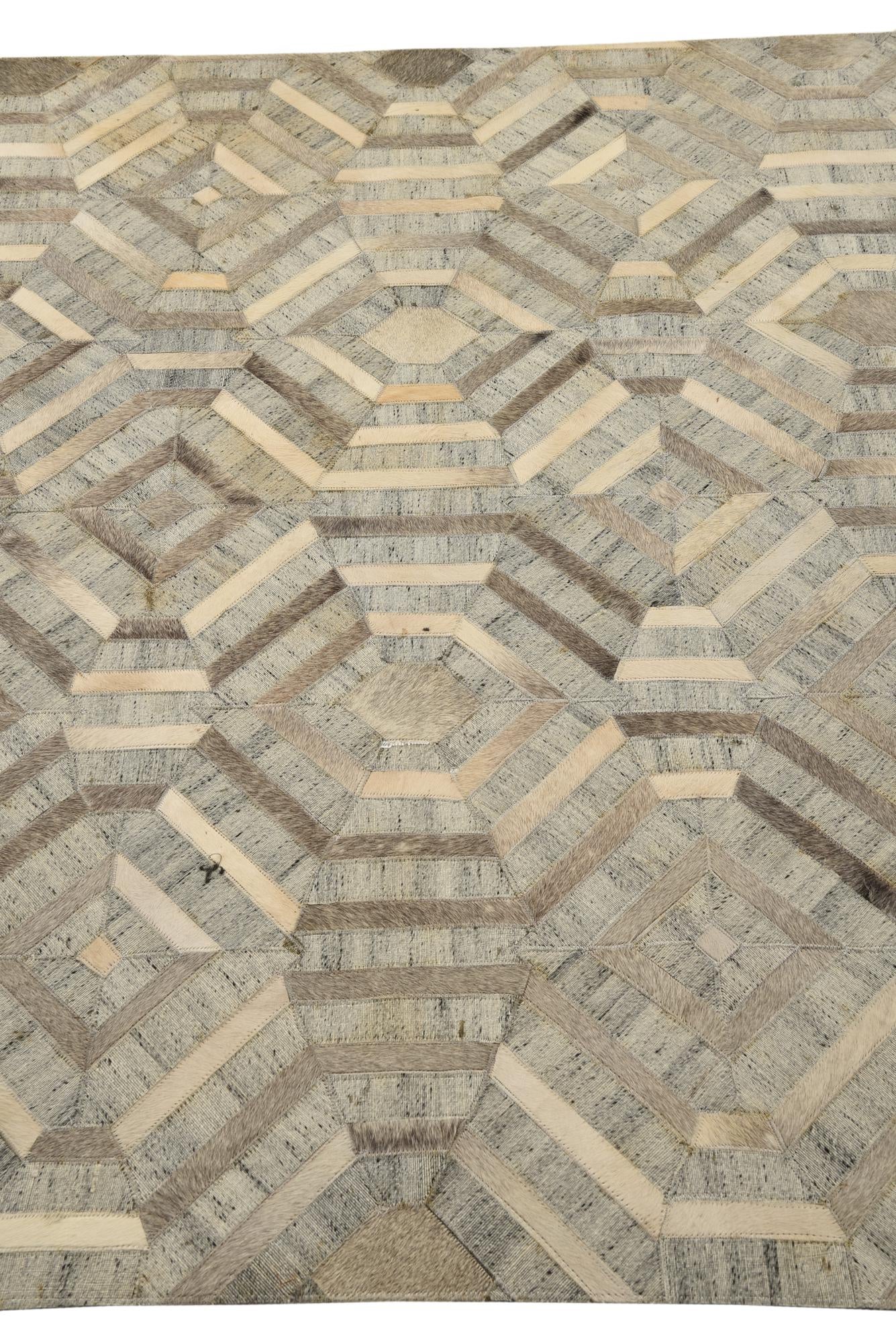 5' 1 x 8' Cowhide Rug