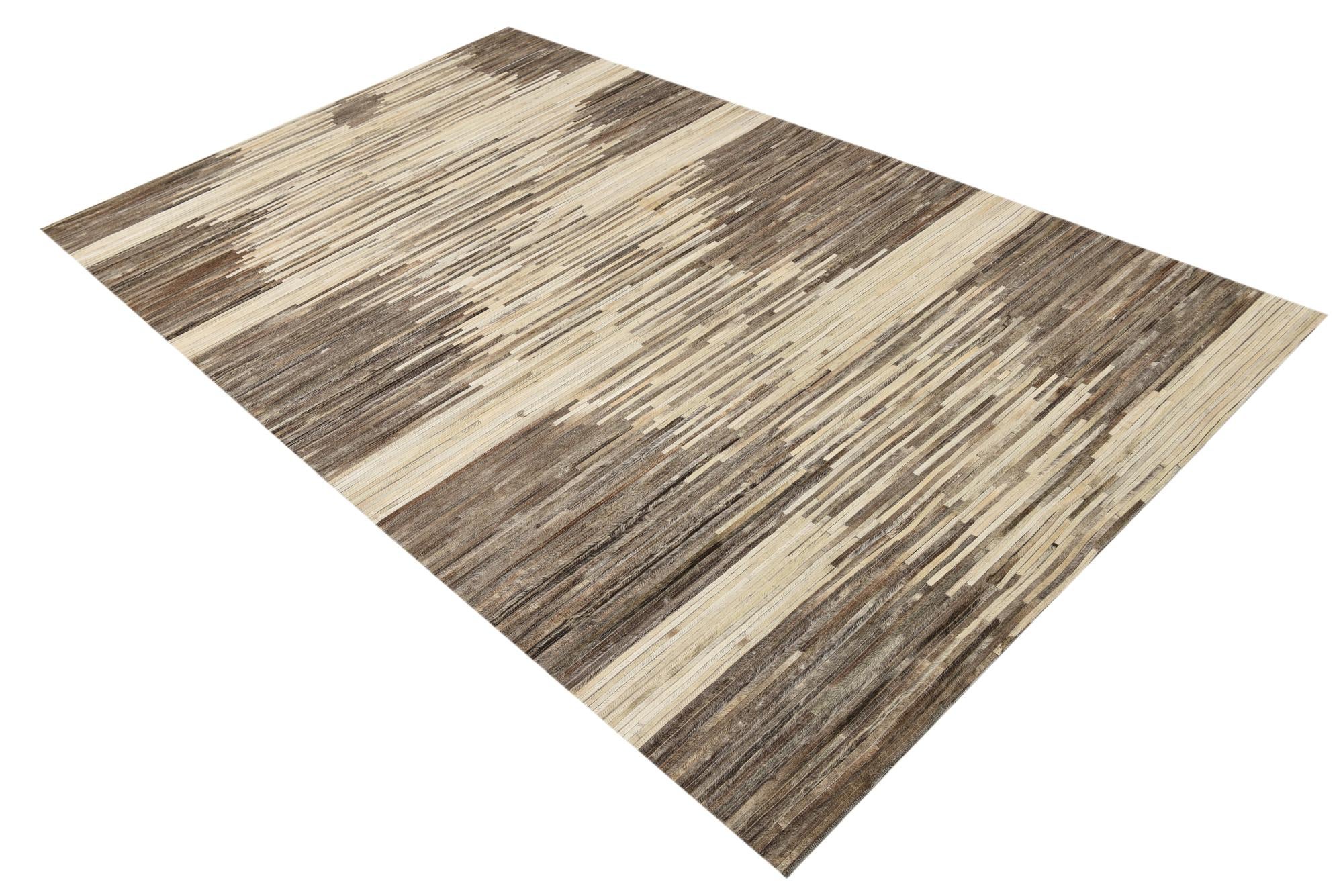 5' x 8' 3 Cowhide Rug