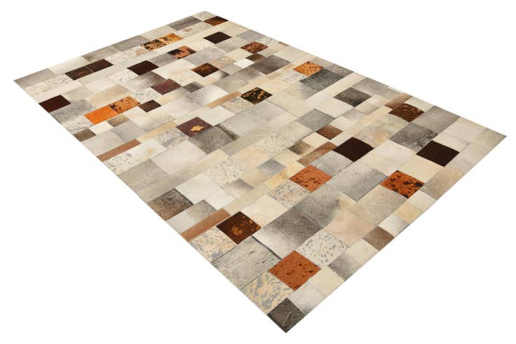 Detail image of 5' 1 x 8' 1 Cowhide Rug