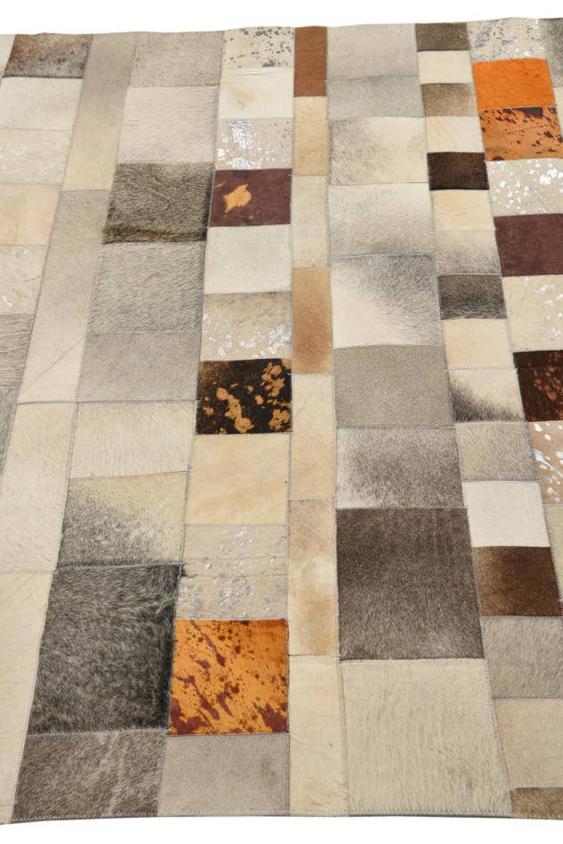 Detail image of 5' 1 x 8' 1 Cowhide Rug