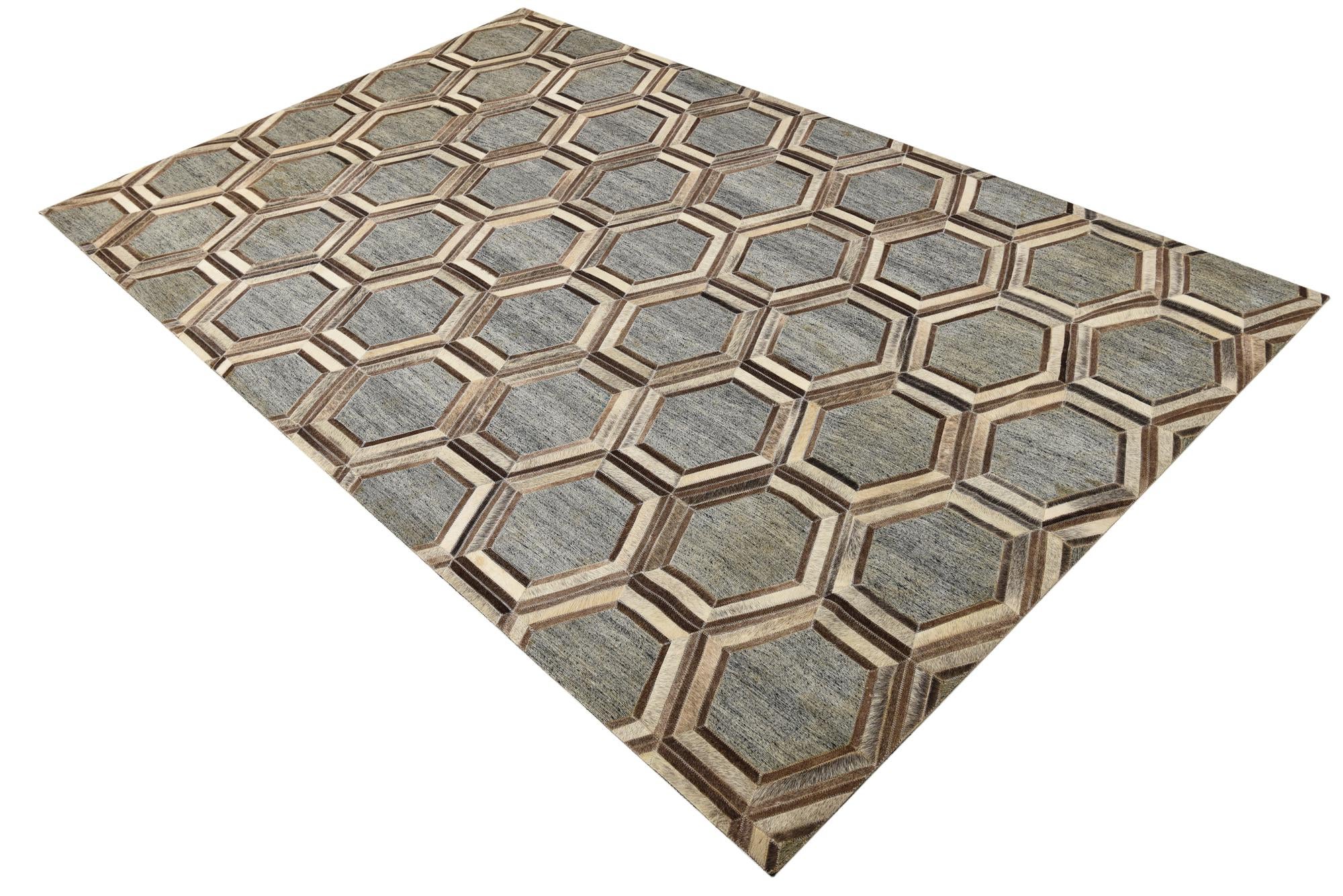 5' x 8' 1 Cowhide Rug
