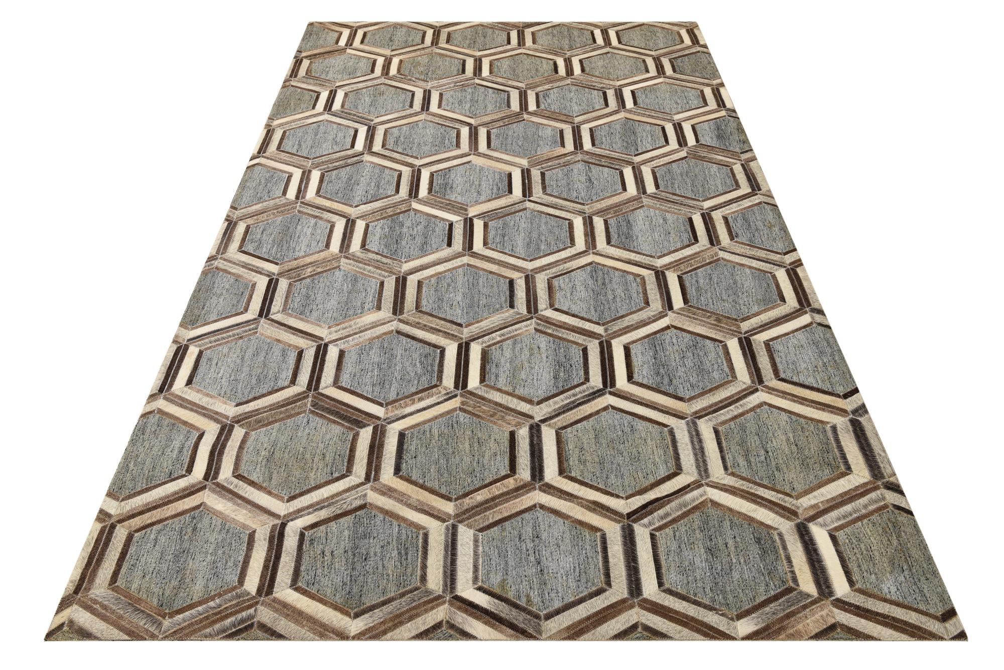 5' x 8' 1 Cowhide Rug