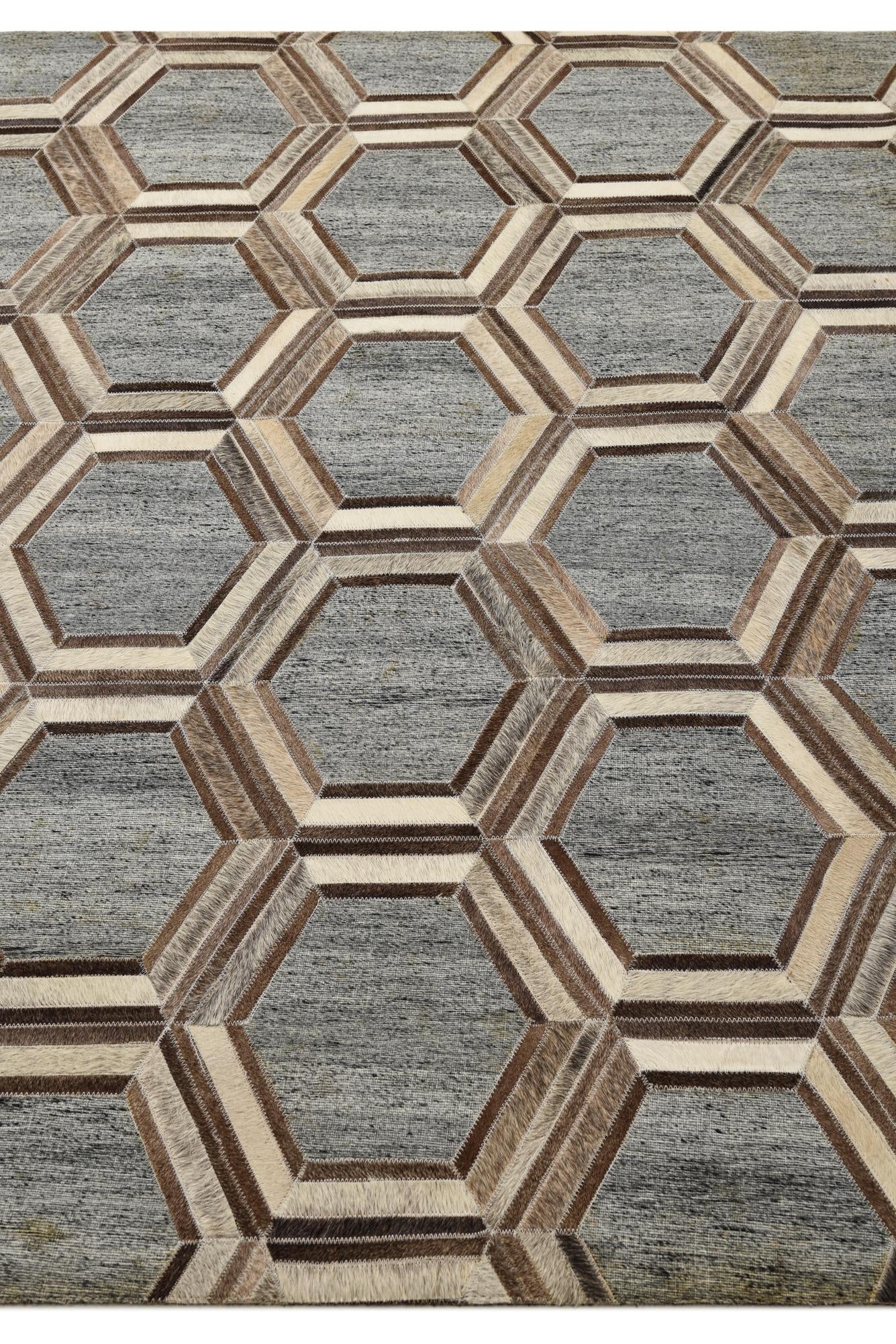 5' x 8' 1 Cowhide Rug