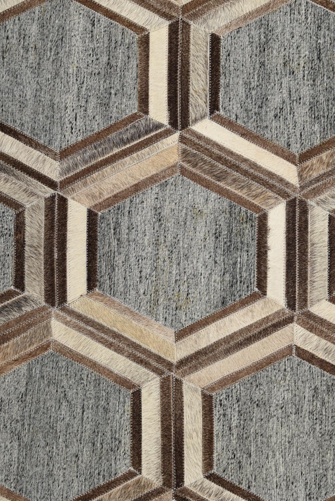 5' x 8' 1 Cowhide Rug