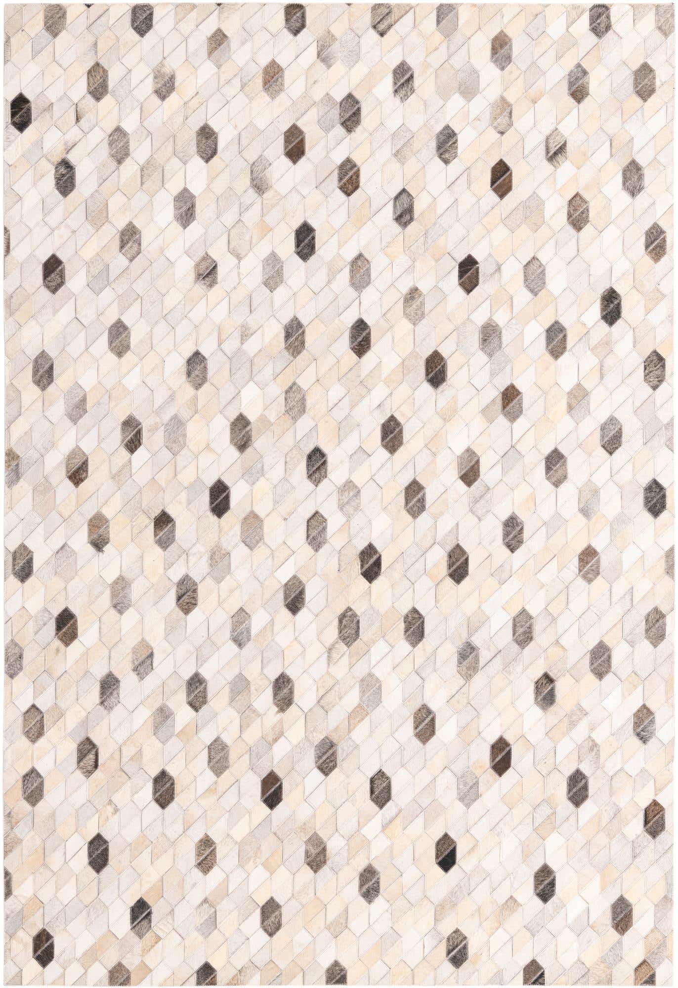 5' 2 x 7' 8 Cowhide Rug