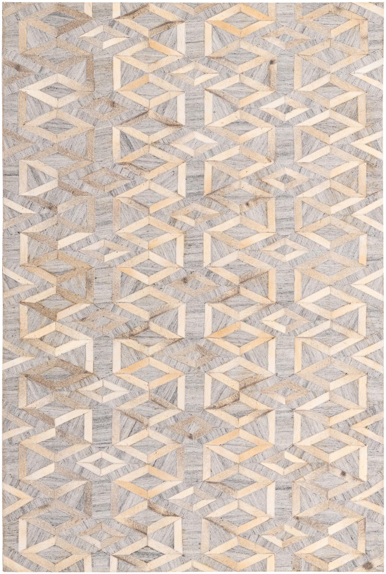 5' 2 x 7' 10 Cowhide Rug