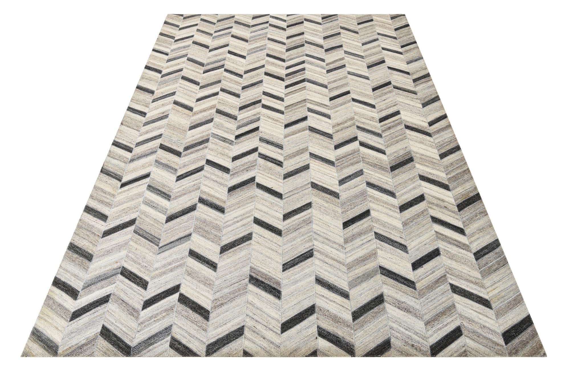 5' 4 x 8' 1 Cowhide Rug