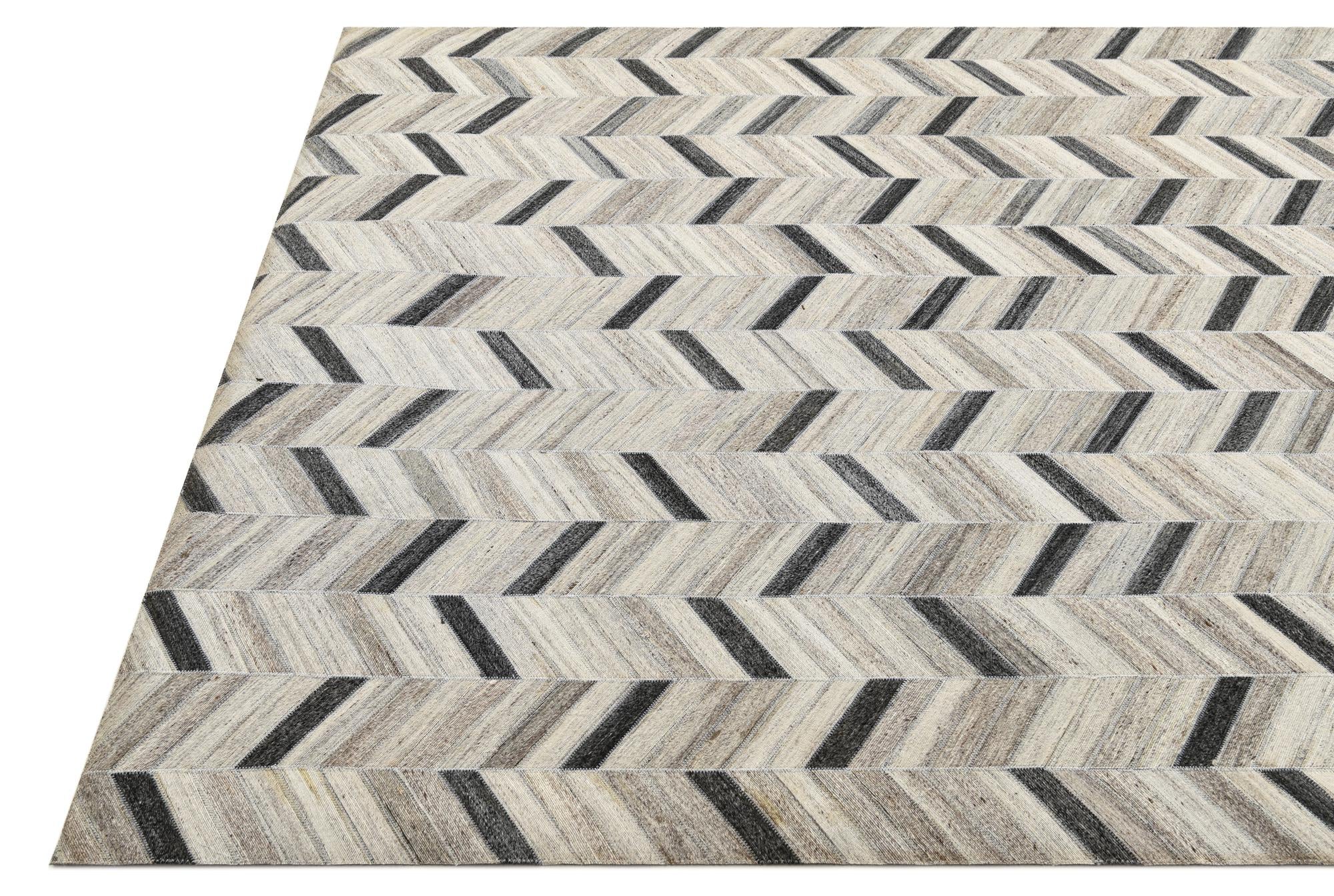 5' 4 x 8' 1 Cowhide Rug
