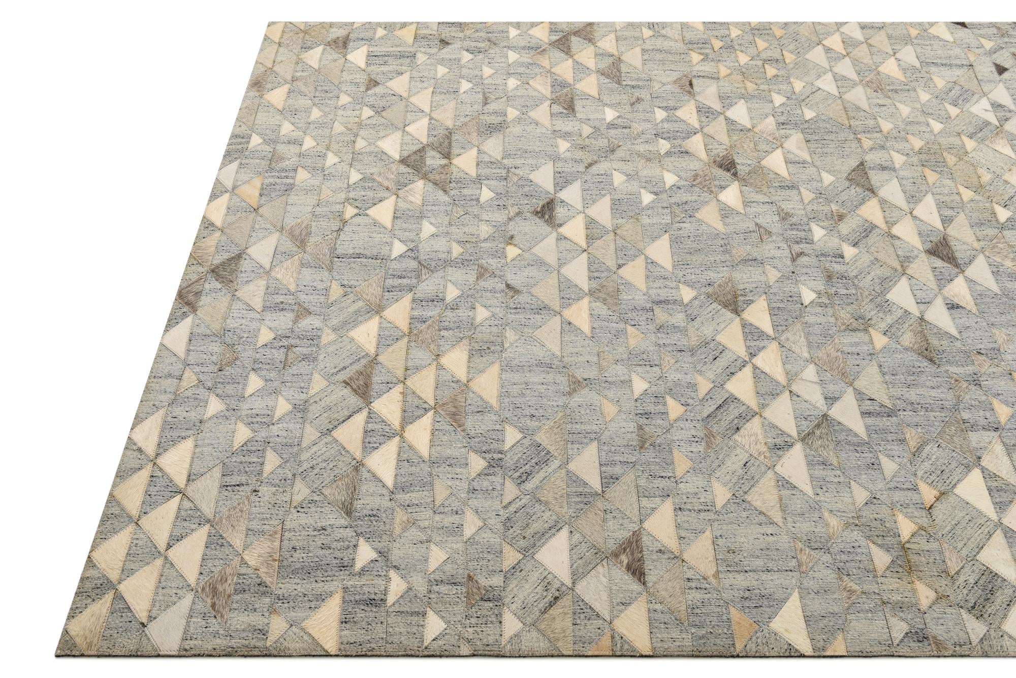 5' x 7' 9 Cowhide Rug