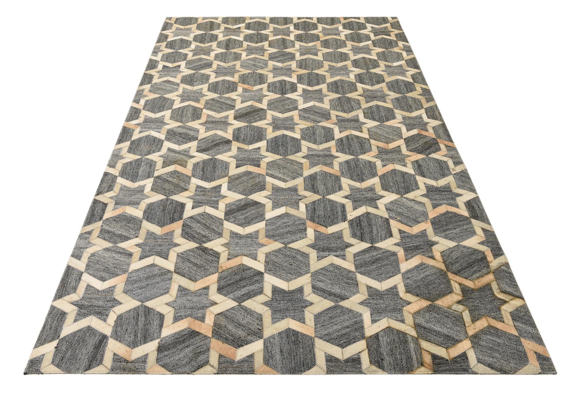 5' x 7' 9 Cowhide Rug