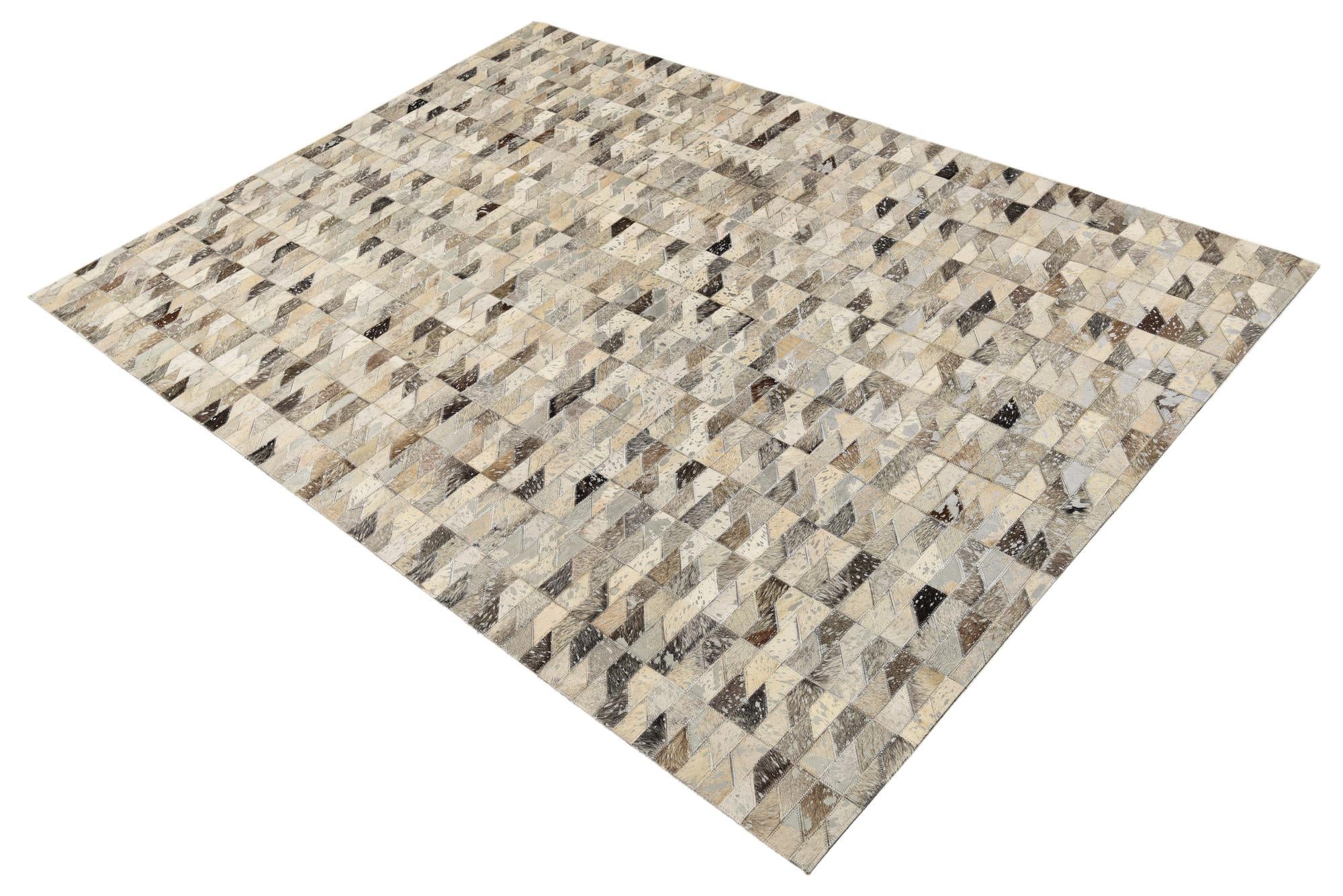 4' 8 x 6' 7 Cowhide Rug
