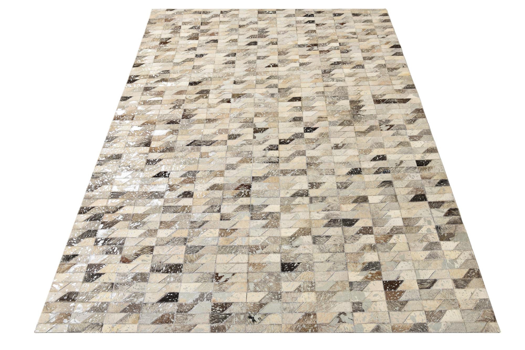 4' 8 x 6' 7 Cowhide Rug