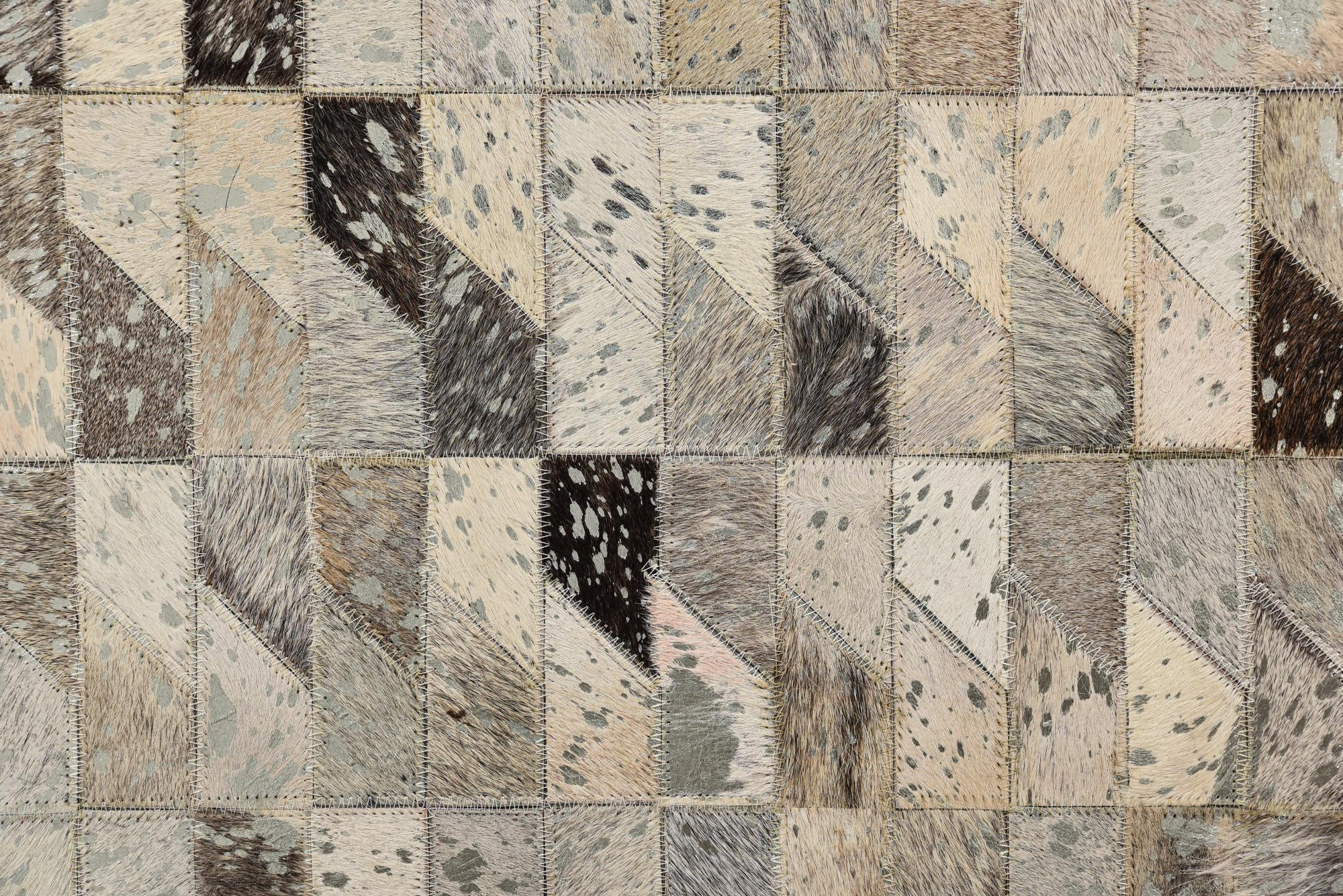 4' 8 x 6' 7 Cowhide Rug