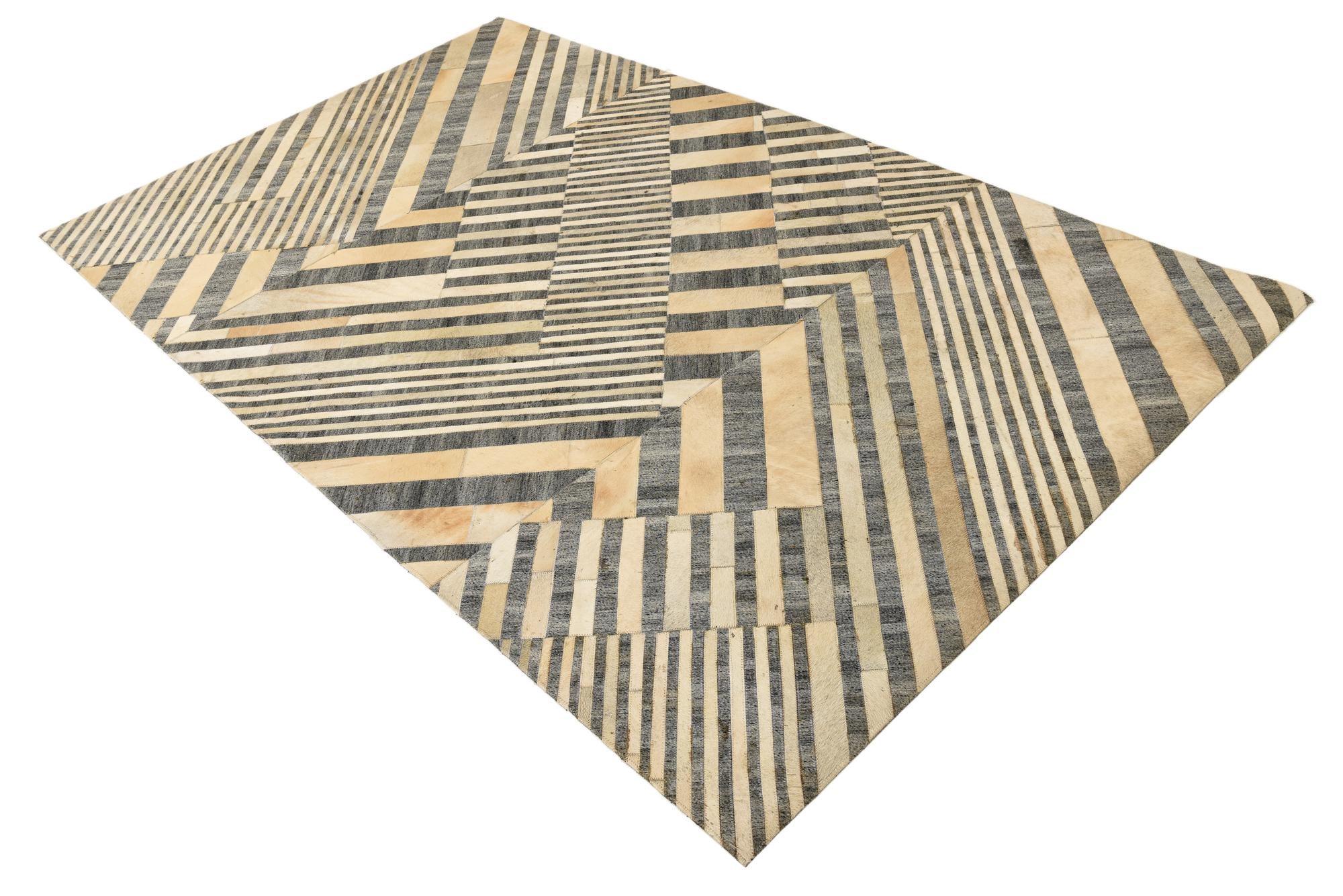 5' 1 x 8' 3 Cowhide Rug