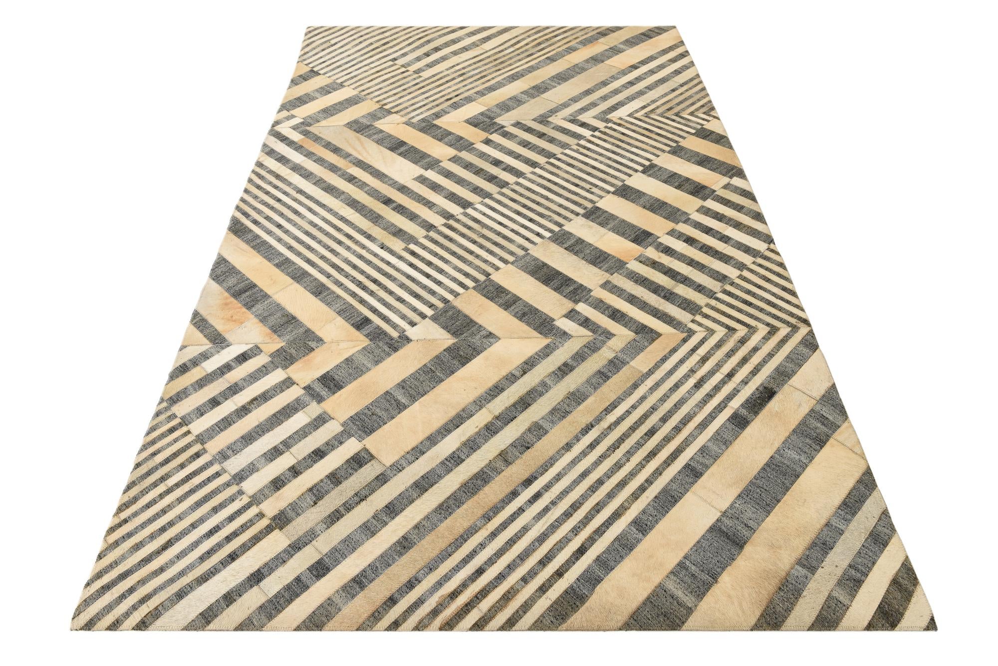 5' 1 x 8' 3 Cowhide Rug