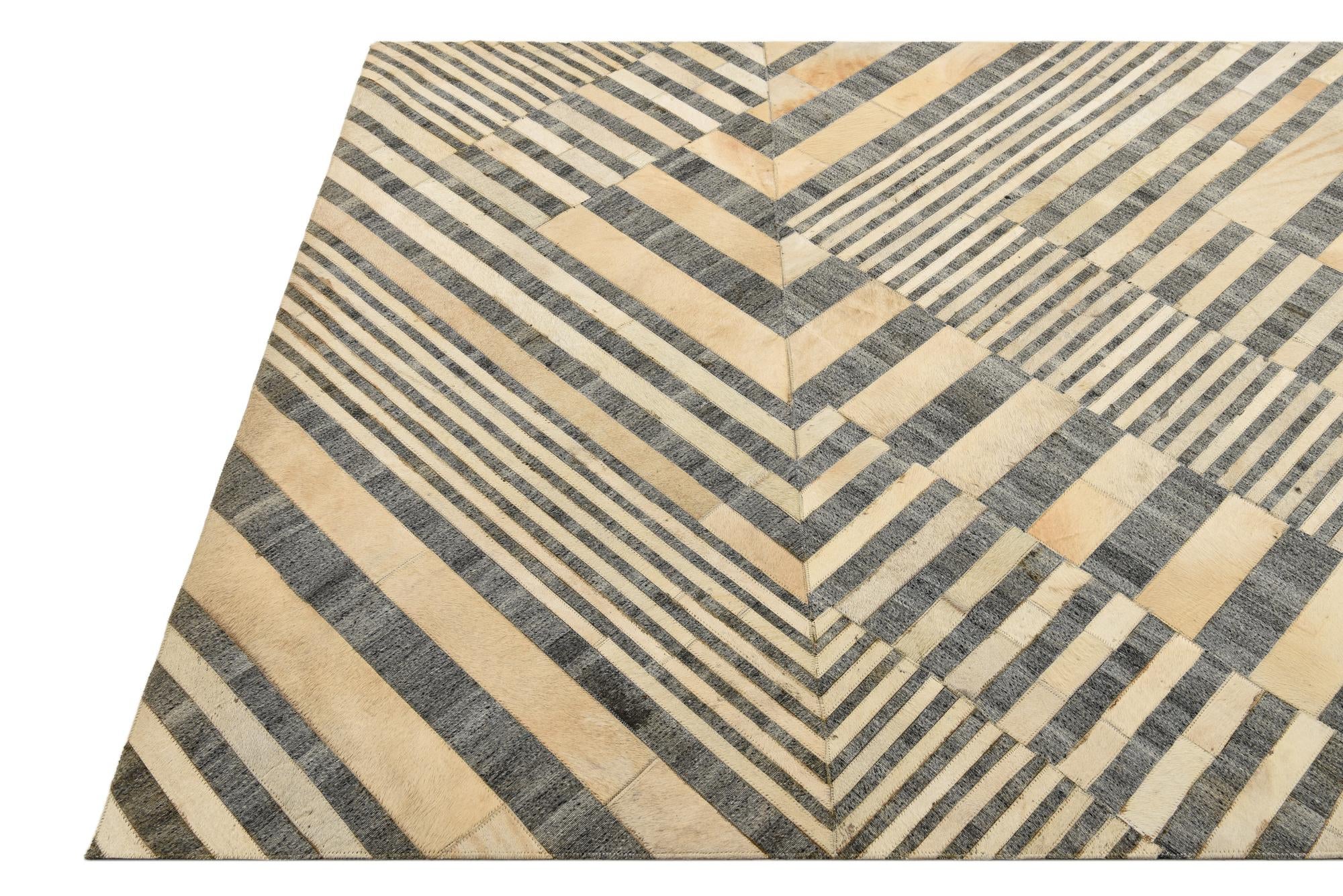 5' 1 x 8' 3 Cowhide Rug
