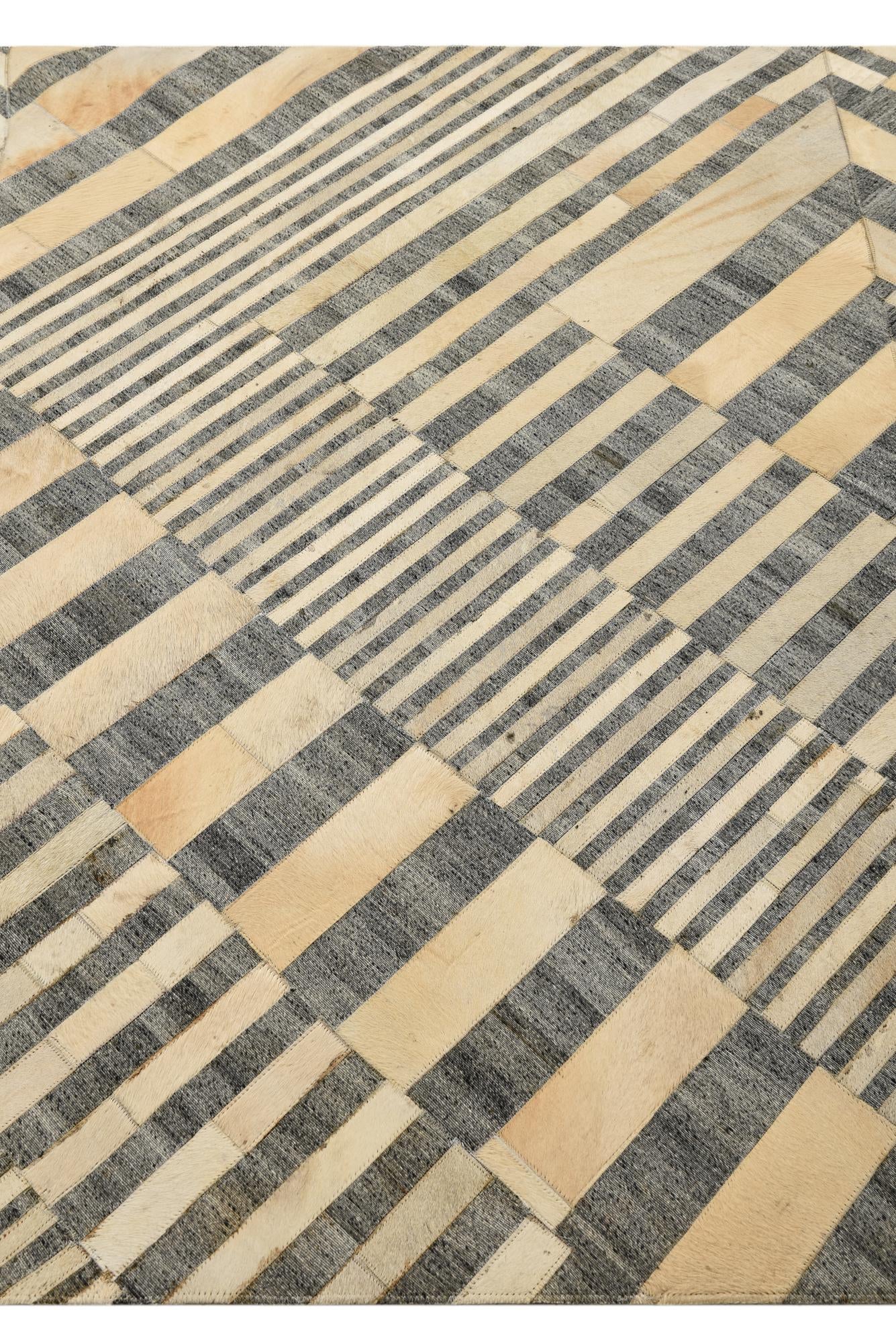 5' 1 x 8' 3 Cowhide Rug